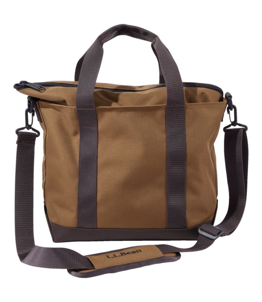 Zip Hunter's Tote Bag With Strap Maple Brown Medium, Nylon/Plastic L.L.Bean