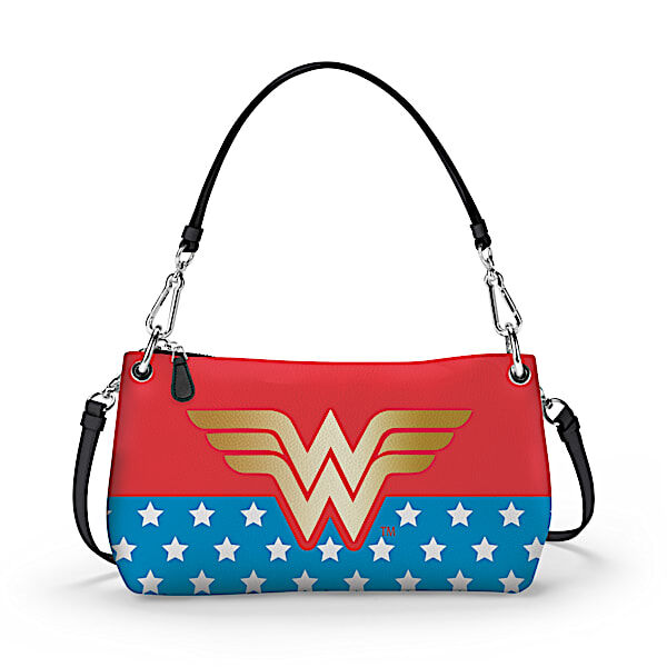 The Bradford Exchange DC Comics Wonder Woman Convertible Handbag: Wear It 3 Ways
