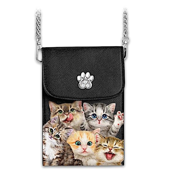The Bradford Exchange Kayomi Harai Cats With Purr-sonality Cell Phone Bag
