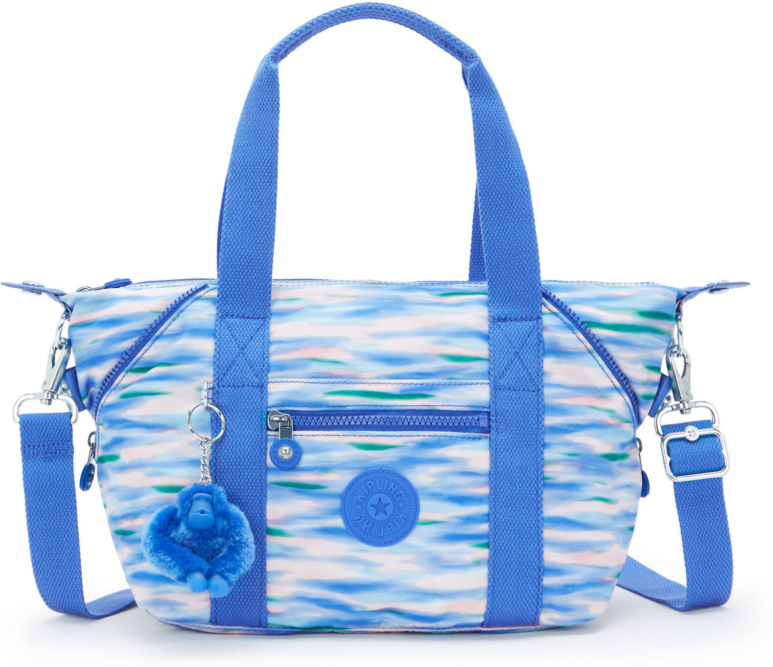 Kipling Art Mini Printed Shoulder Bag Diluted Blue