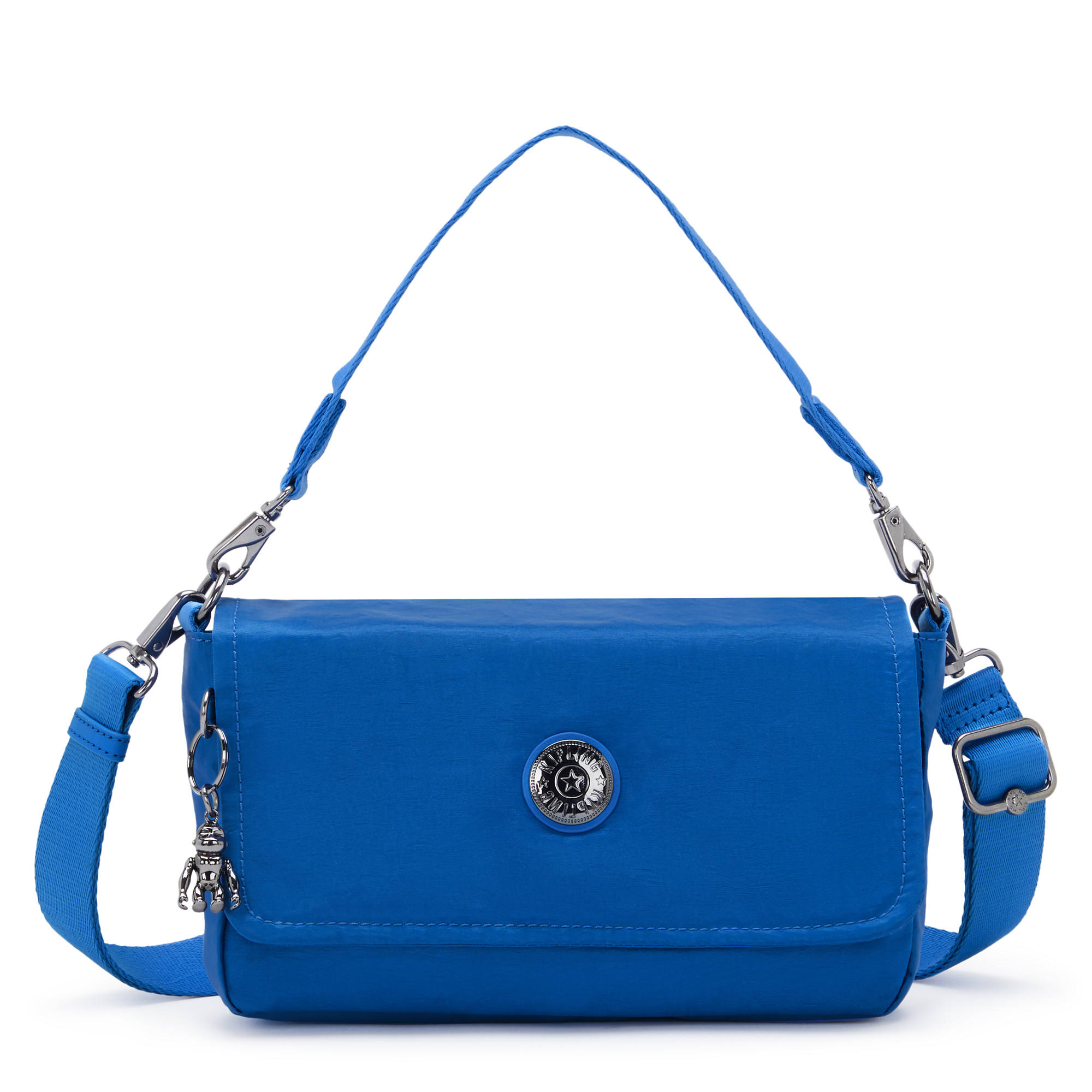 Kipling Aras Shoulder Bag Satin Blue
