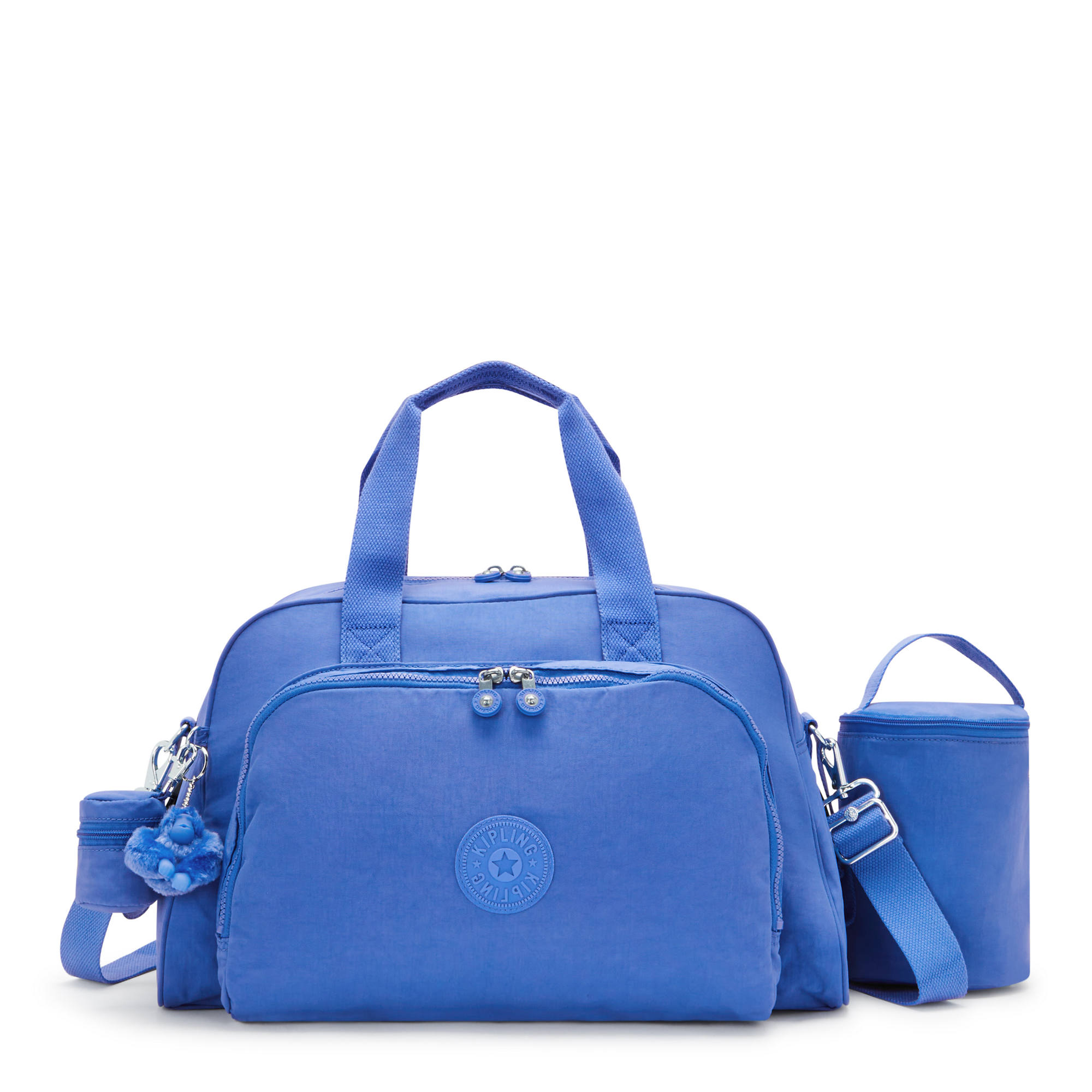 Kipling Camama Diaper Bag Havana Blue Crinkle nylon