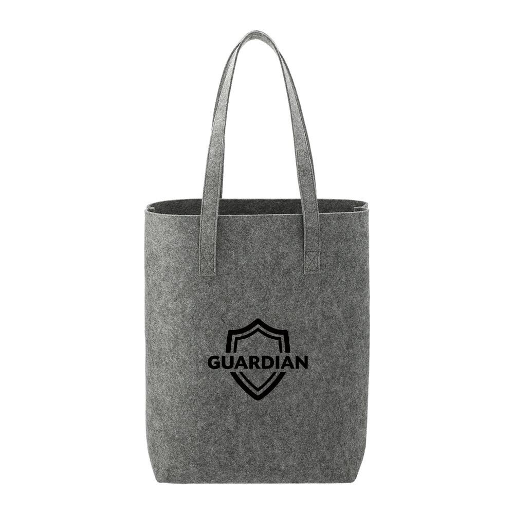 Positive Promotions 100 Recycled Felt Shopper Totes - Personalization Available