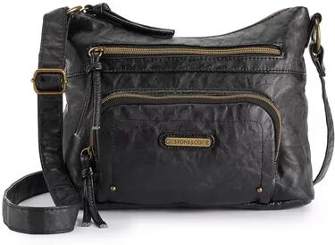 Stone & Co. Smokey Mountain Crossbody Hobo Bag, Black