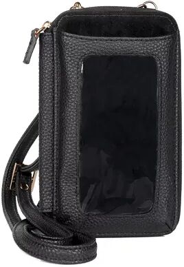 Julia Buxton Everywhere RFID-Blocking Cell Phone Crossbody Bag, Black