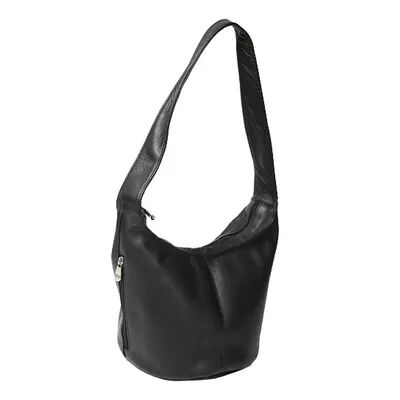 Royce Leather Vaquetta Hobo Bag, Black