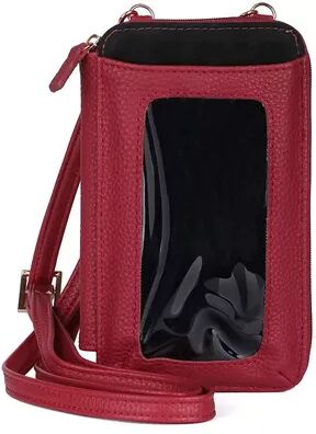 Julia Buxton Everywhere RFID-Blocking Cell Phone Crossbody Bag, Red