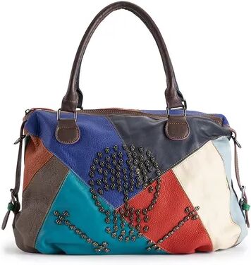 AmeriLeather Brien Leather Handbag, Multicolor