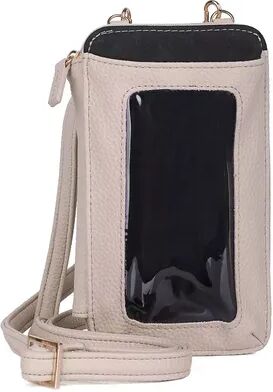 Julia Buxton Everywhere RFID-Blocking Cell Phone Crossbody Bag, Grey