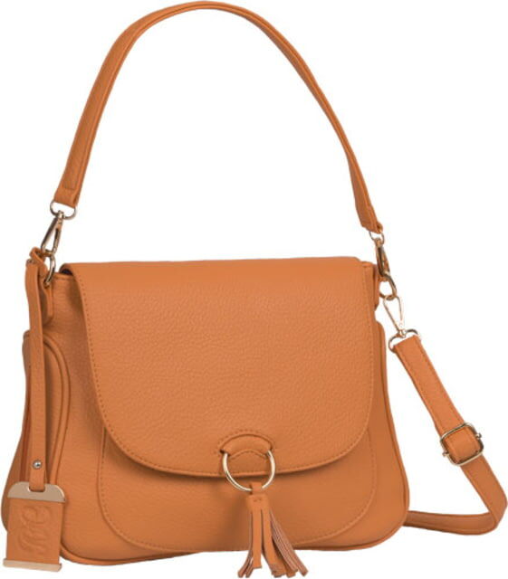 Bulldog Cases & Vaults Convertible Hobo/Crossbody Style Purse w/Holster, Autumn Orange, BDP077