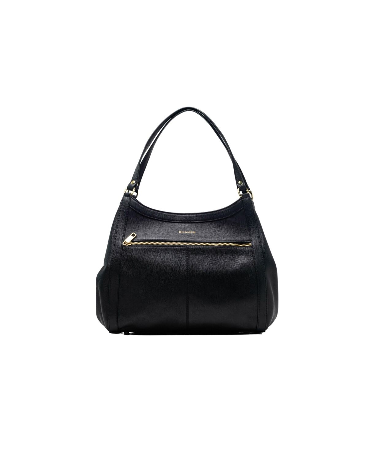 Champs Ladies Leather Hobo Bag from the Gala Collection - Black