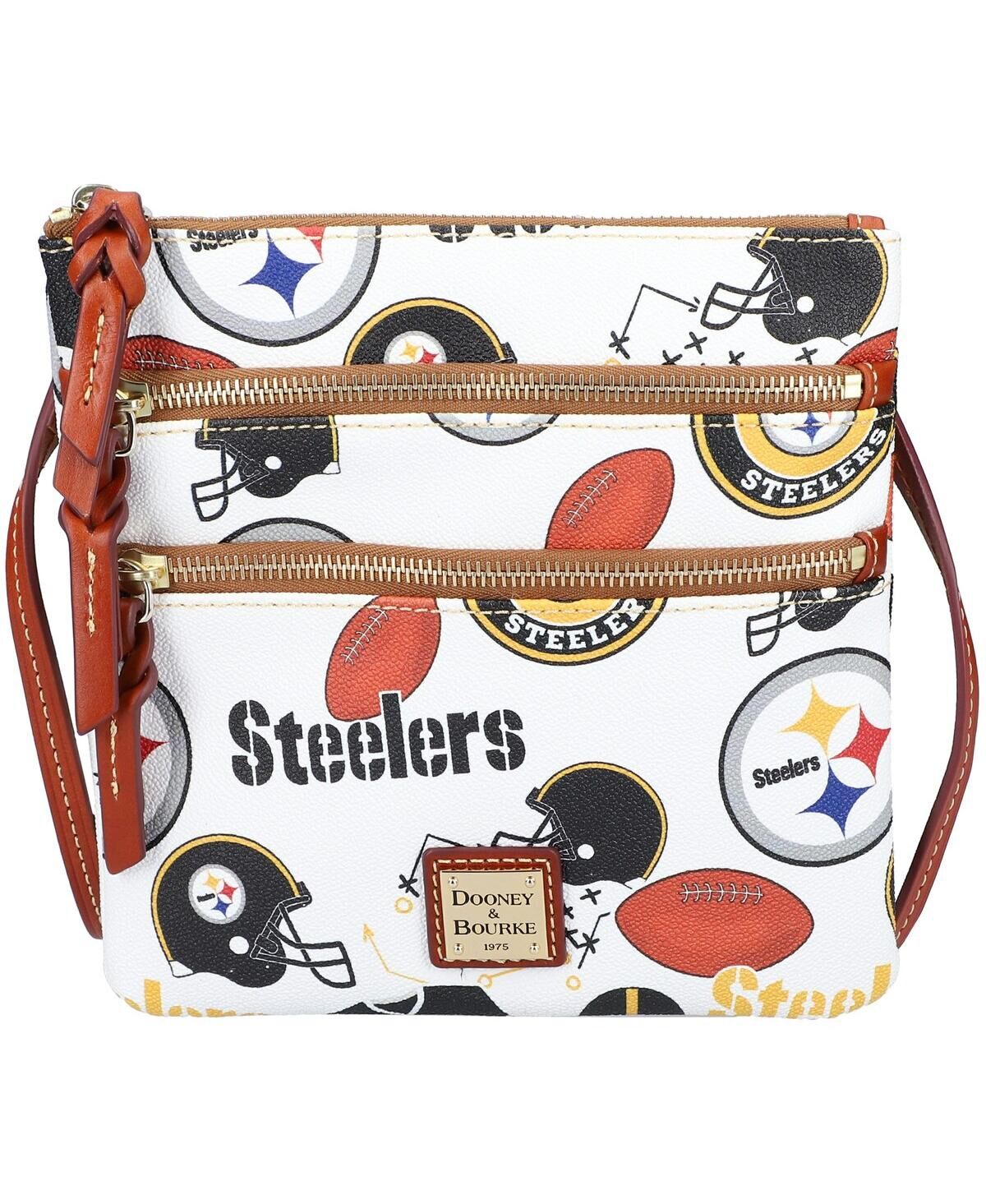 Dooney & Bourke Women's Dooney & Bourke Pittsburgh Steelers Triple-Zip Crossbody Bag - Multi
