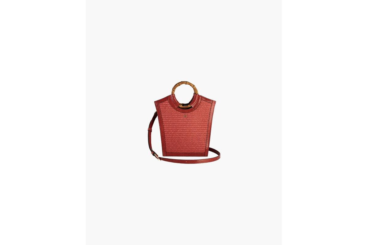Eric Javits Women's Lil Burma Handbag - Molten red