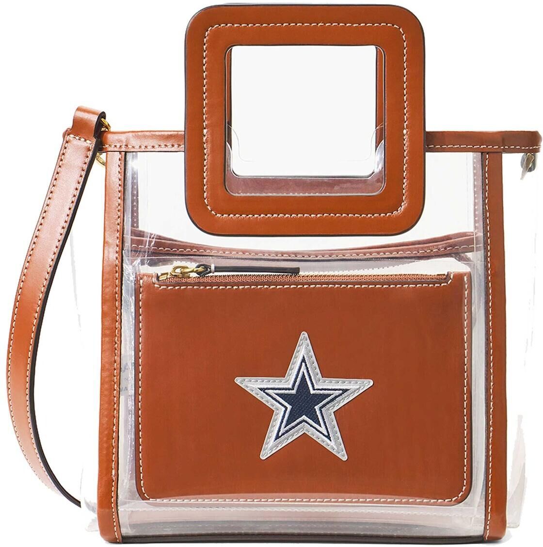 Staud Women's Staud Dallas Cowboys Clear Mini Shirley Bag - Clear