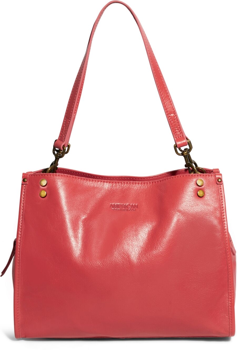 American Leather Co. Women's Lenox Triple Entry Satchel Handbag - Sorbet Vintage