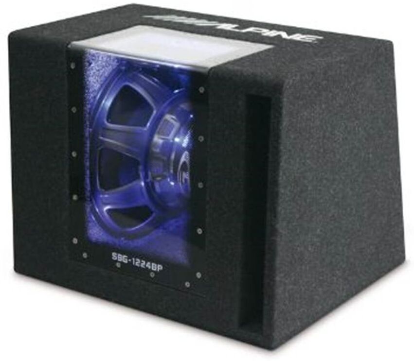 Alpine Subwoofer para coche  con caja pasa-banda 12” 4 ohm sbg-1244bp