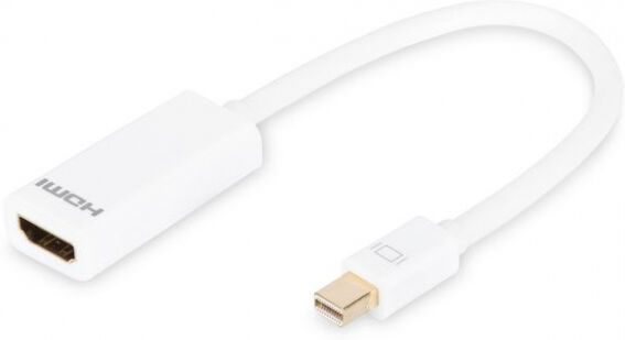 Digitus DB-340404-001-W - Adapterkabel mini Displayport zu HDMI - 0.15m