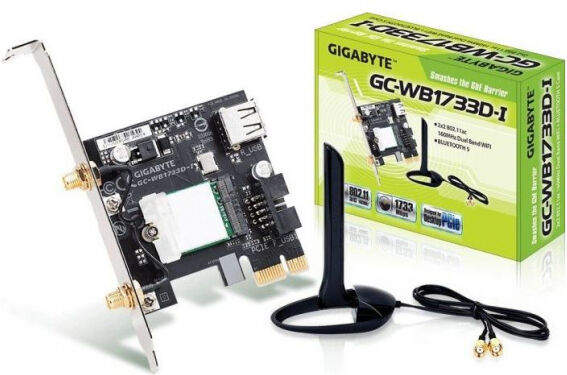 Gigabyte GC-WB1733D-I - WirelessAC + Bluetooth 5 PCIe-Adapter