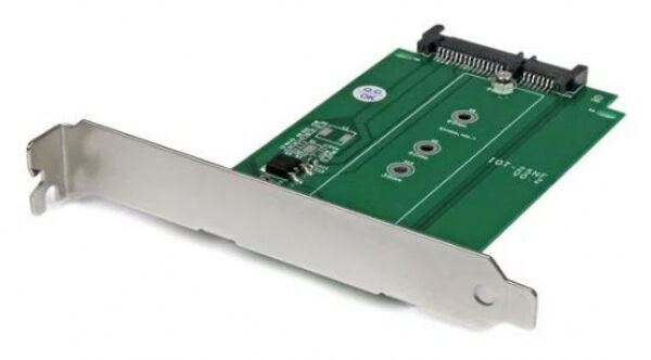 StarTech.com Startech S32M2NGFFPEX - M.2 auf SATA Adapter - NGFF zu SSD Konverter zur Erweiterungssteckplatz Montage