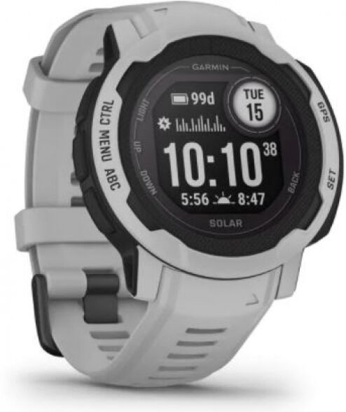 Garmin Instinct 2 Solar - Sportuhr / 45mm Gehäuse - mist gray, Nylon Band