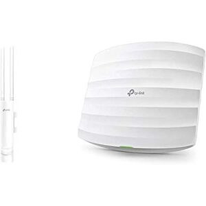 TP-Link EAP110 Outdoor N300 WLAN Access Point (300Mbit/s 2,4GHz mit 2 * 2-MIMO, unterstützt passives PoE) weiß & EAP115 N300 WLAN Access Point (300Mbit/s 2,4GHz, Cloud Management) weiß