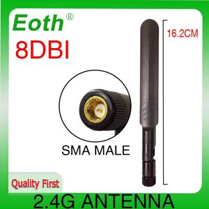 2.4G wifi Antenna 5 10 PCS 2.4GHz 5.8Ghz IOT Dual Band 8dBi Omni-Directional WIFI aerial SMA male wireless router antenne