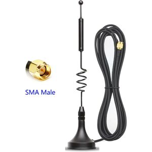 Dual Band WiFi 2.4GHz 5GHz 5.8GHz 7dBi Magnetic Base SMA Male Antenna for WiFi Router Wireless Network Card