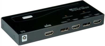 Roline HDMI / DisplayPort Switcher, 2K, 2-fach