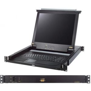 Aten CL1000 - KVM Slideaway 43,18cm (17 Zoll) LCD Console mit deutschem Layout, für 48,26cm (19 Zoll) Schrank