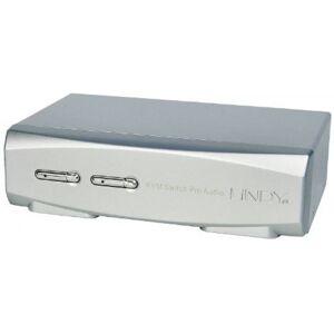 Lindy 39304 - 2 Port DisplayPort 1.2, USB 2.0 & Audio KVM Switch Pro