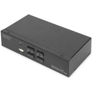 Digitus DS-12880 - KVM Switch, 4-Port, Single-Display. 4K, HDMI