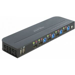 DeLock 11483 - HDMI KVM Switch 4K 60 Hz mit USB 3.0 und Audio