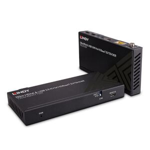 Lindy 39384 - 150m Cat.6 HDBaseT KVM Extender, HDMI 4K60, USB 2.0 & IR