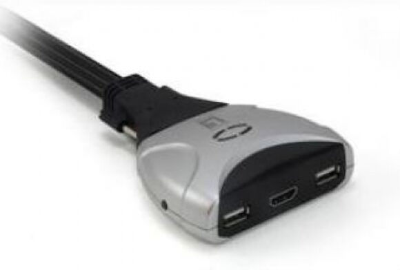 LevelOne KVM-0290 - 2-Port Kabel-KVM-Swtich - USB/HDMI