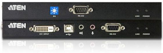 Aten CE600 - Konsolen-Extender, DVI Single Link+USB-Tastatur/Maus+Audio+RS232 Extender-Set, bis 60m