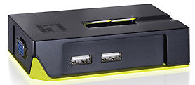 LevelOne KVM-0222 - 2Port Kabel-KVM-Switch / USB / VGA / 2048X1536