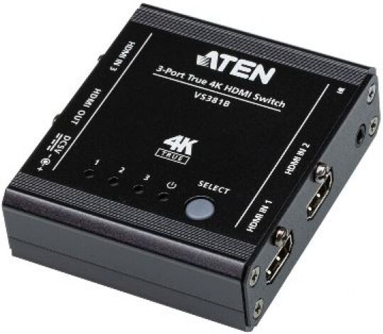 Aten VS381B-AT - 3-Port True 4K HDMI Switch