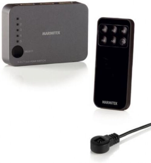 Marmitek Connect 350 UHD 2.0 - 4K HDMI Switch - 5 In / 1 Out