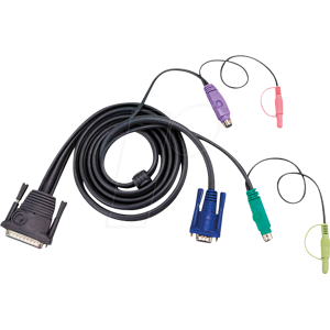 ATEN 2L-1705P - KVM Kabel, VGA, PS/2, Audio, 5 m