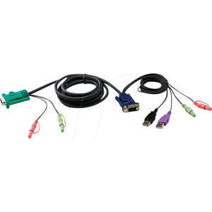 ATEN 2L-5303UU - KVM Kabel, VGA, USB, Audio, 3 m