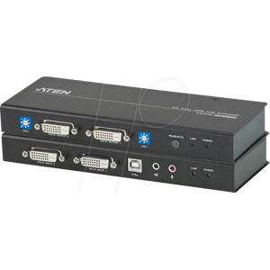 ATEN CE604 - KVM Extender Set, DVI, Audio, USB, RS-232, 60 m