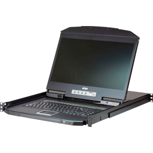 ATEN CL3116NX - 19 Zoll KVM Konsole, 18,5'' TFT mit Tastatur DE