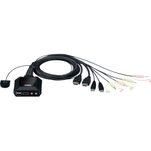 ATEN CS22H - 2-Port KVM Switch, HDMI, Audio