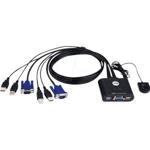 ATEN CS22U - 2 Port USB Kabel KVM , USB und VGA