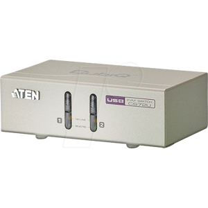 ATEN CS72U - 2-Port KVM Switch, VGA, USB, Audio