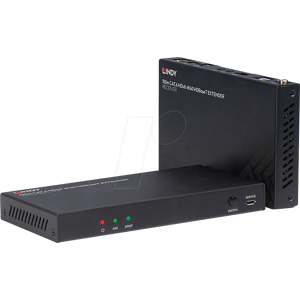LINDY 38340 - HDBaseT Extender, HDMI 4K 60 Hz, Audio, IR, RS-232, Cat.6, 100 m