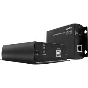 LINDY 42710 - USB 2.0 Hub, 4 Port, Verlängerung, Cat6, 140 m