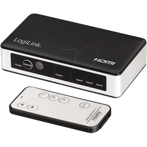 LOGILINK HD0044 - HDMI-Switch, 3x1-Port, 4K/60 Hz
