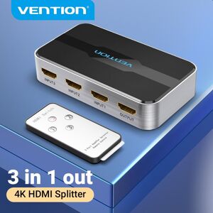 Vention Hdmi Switch 3 In 1 Out Hdmi Splitter Mit Ir Fernbedienung Für Ps4 Laptop Hdtv Switch 3 Port 4k Hdmi Adapter