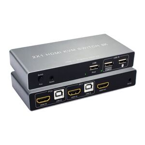 INF 2 input 1 output HDMI2.1 8K KVM switch